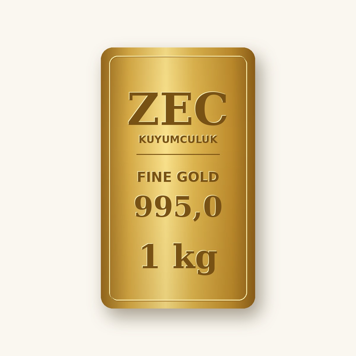 1000 gram Külçe Altın - 995,0