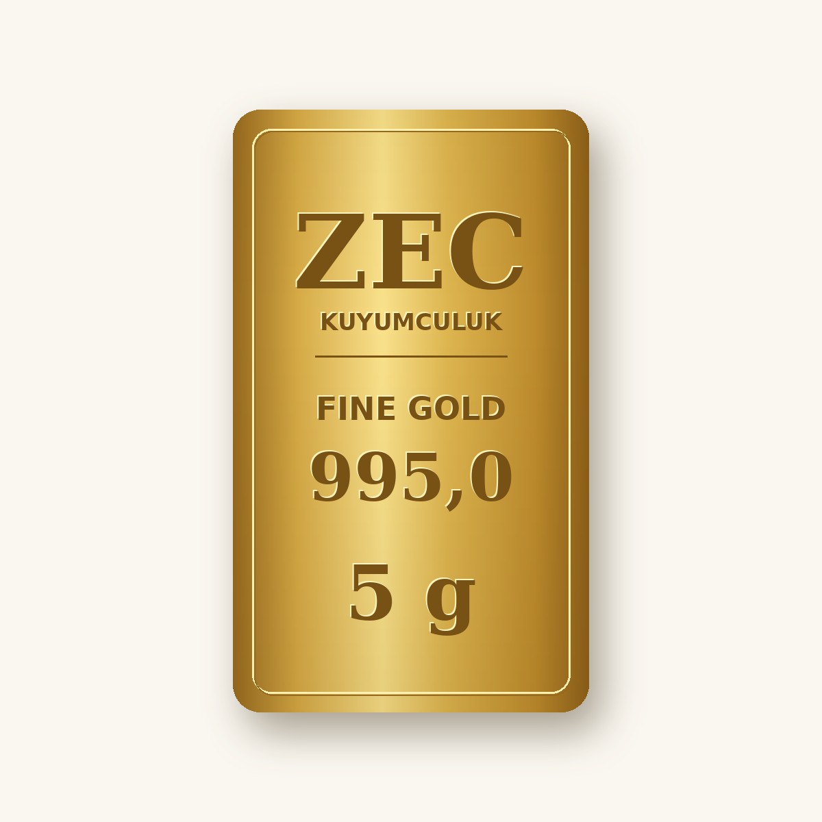 5 gram Külçe Altın - 995,0