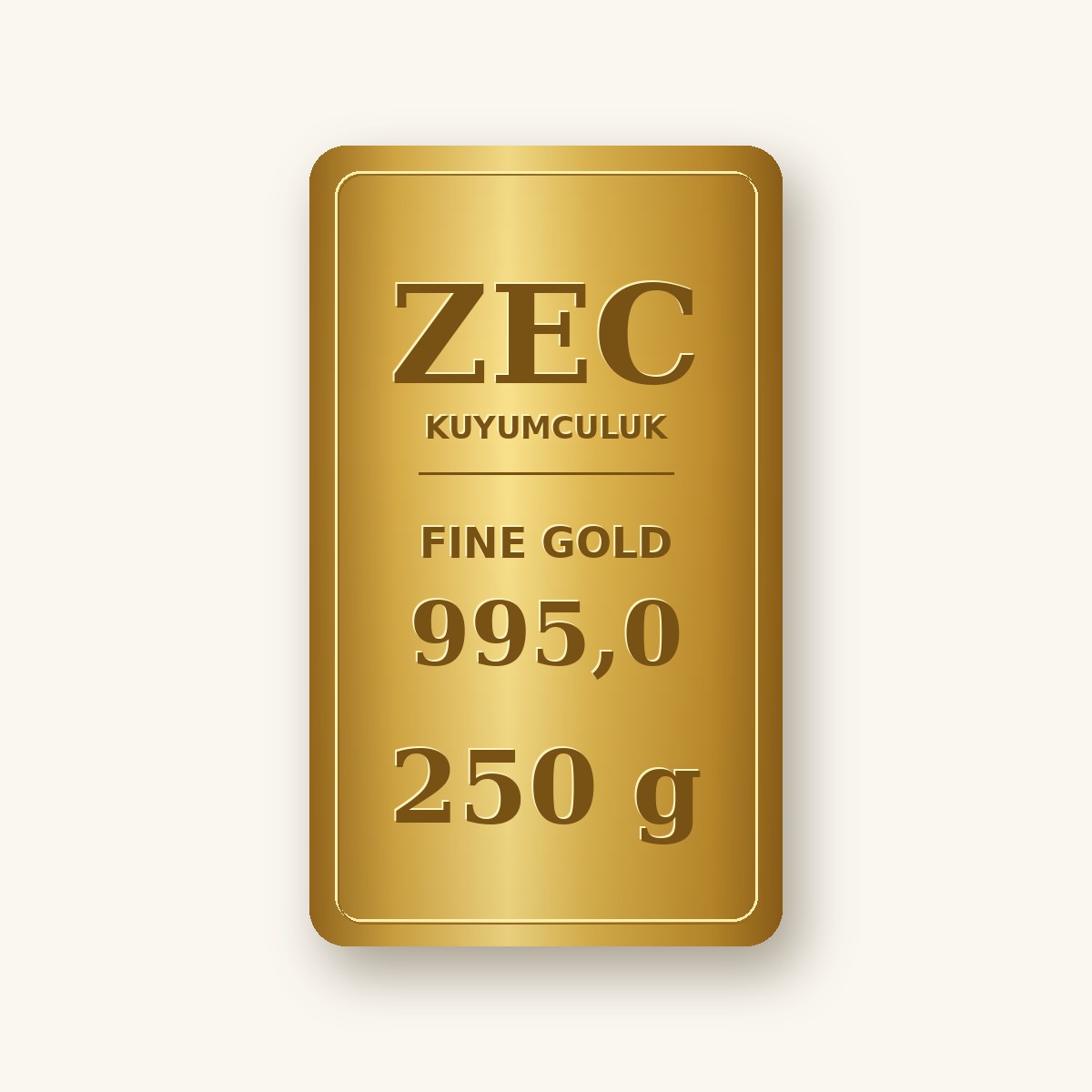 250 gram Külçe Altın - 995,0
