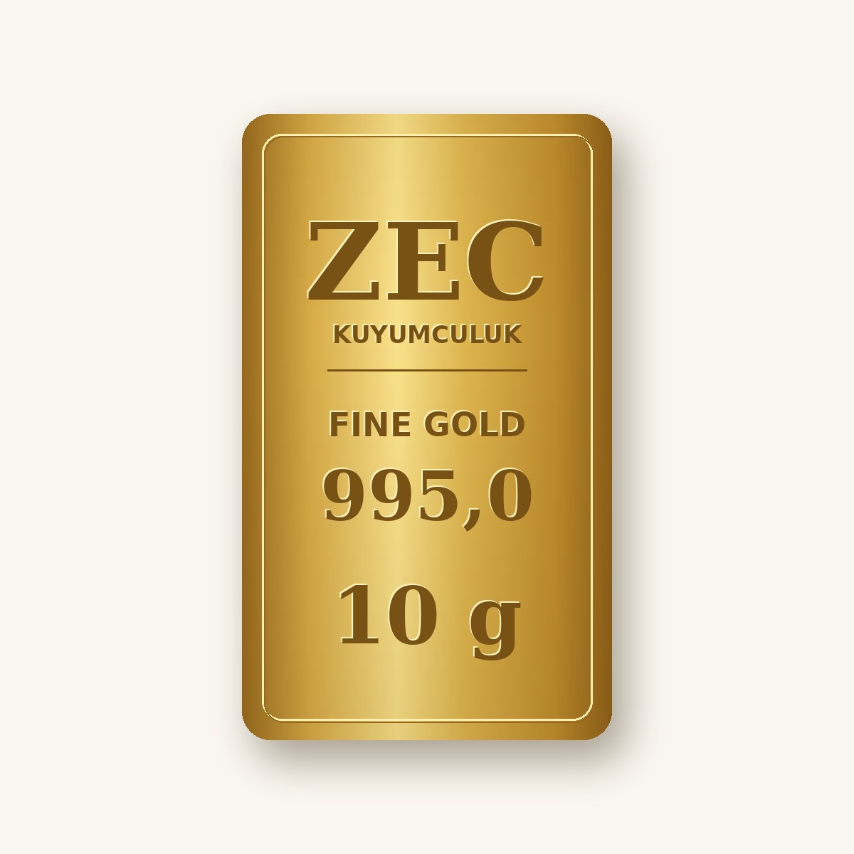 10 gram Külçe Altın - 995,0